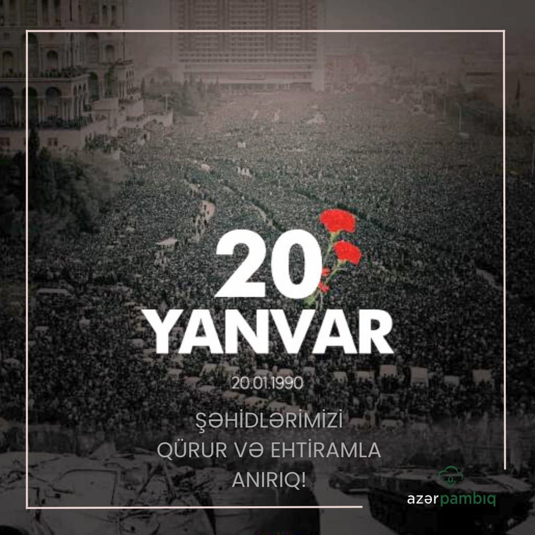 20 Yanvar Şəhidlərimizi Qürur və Ehtiramla Anırıq